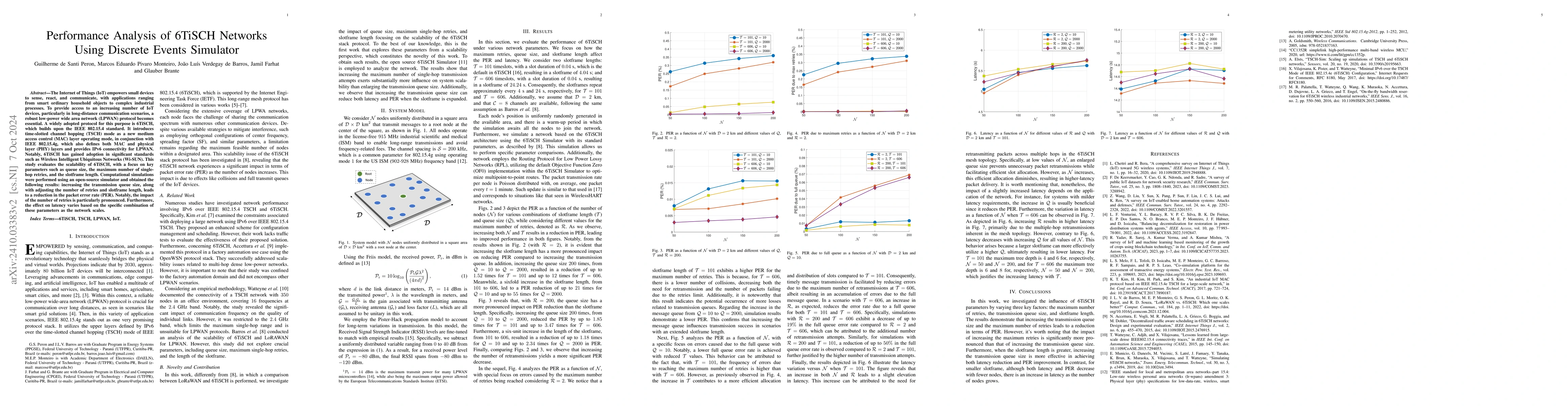 Thumbnail for Performance Analysis of 6TiSCH Networks Using Discrete Events Simulator