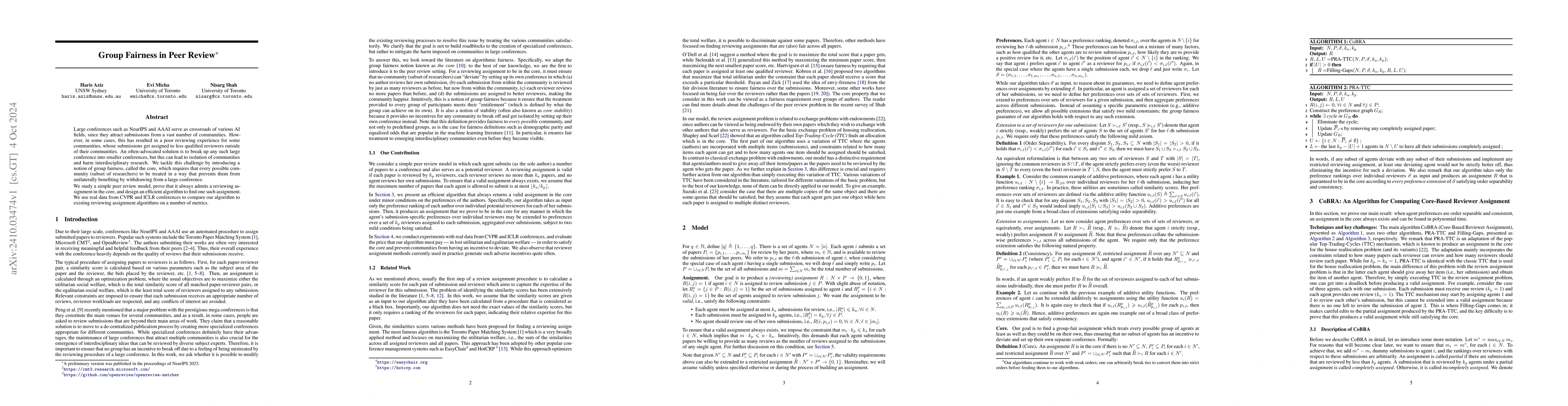 Thumbnail for Group Fairness in Peer Review