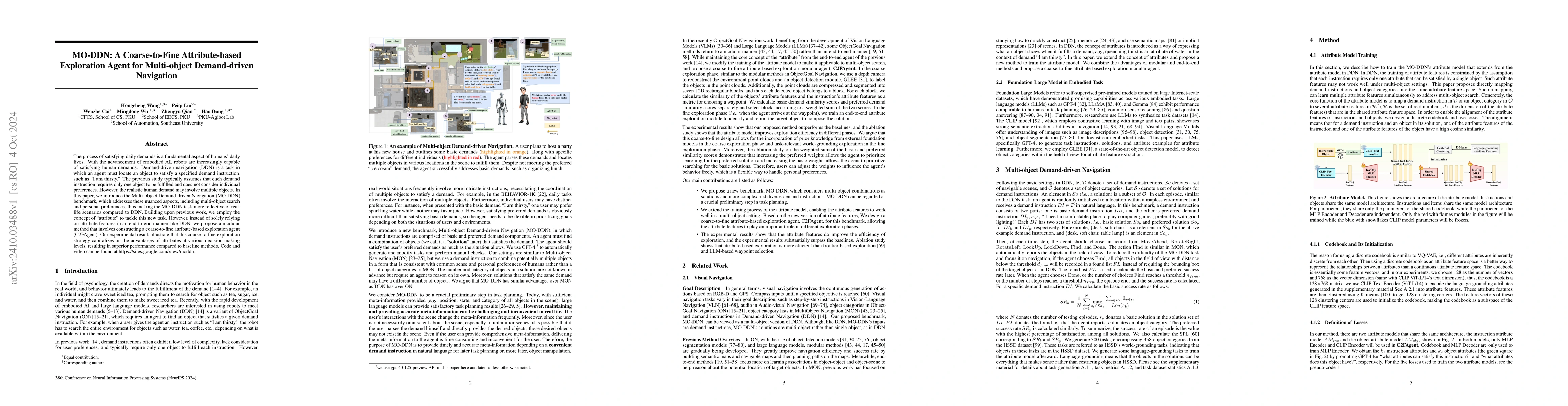Thumbnail for MO-DDN: A Coarse-to-Fine Attribute-based Exploration Agent for
  Multi-object Demand-driven Navigation