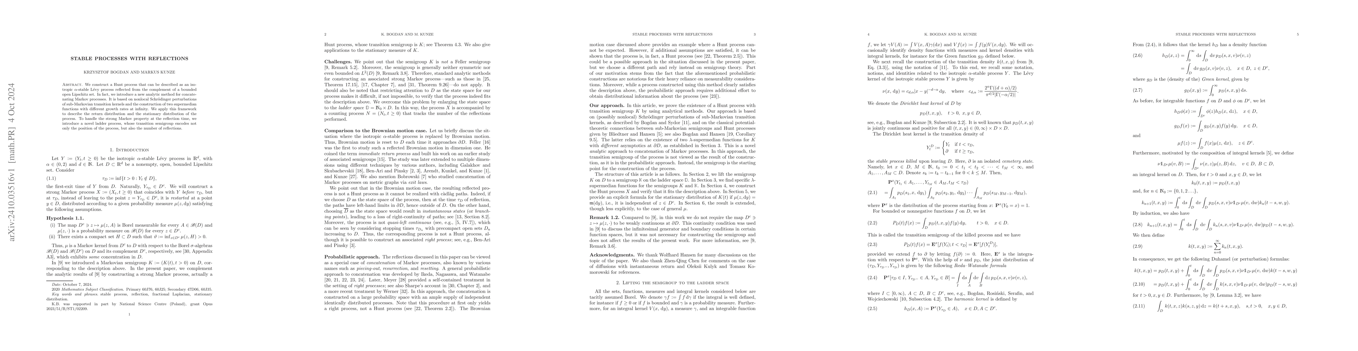 Thumbnail for Stable processes with reflection
