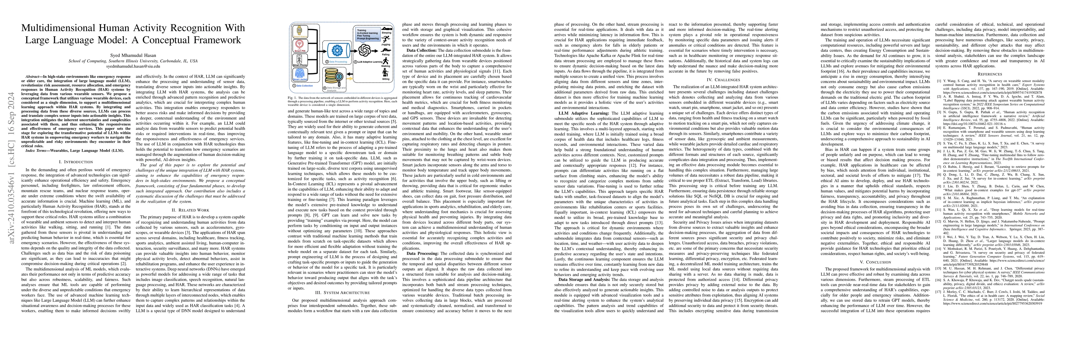Thumbnail for Multidimensional Human Activity Recognition With Large Language Model: A
  Conceptual Framework