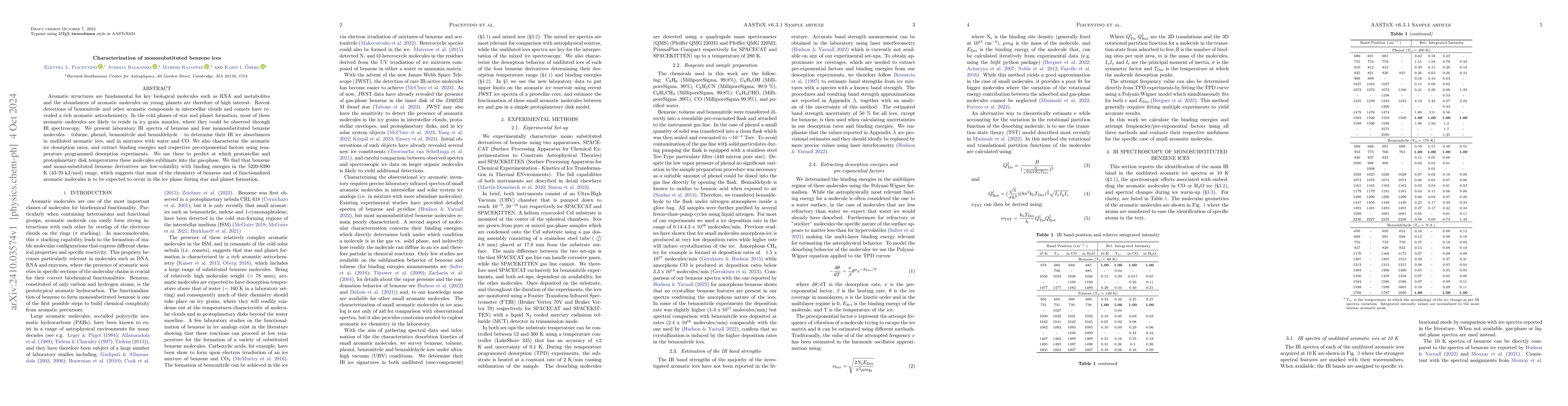 Thumbnail for Characterization of monosubstituted benzene ices