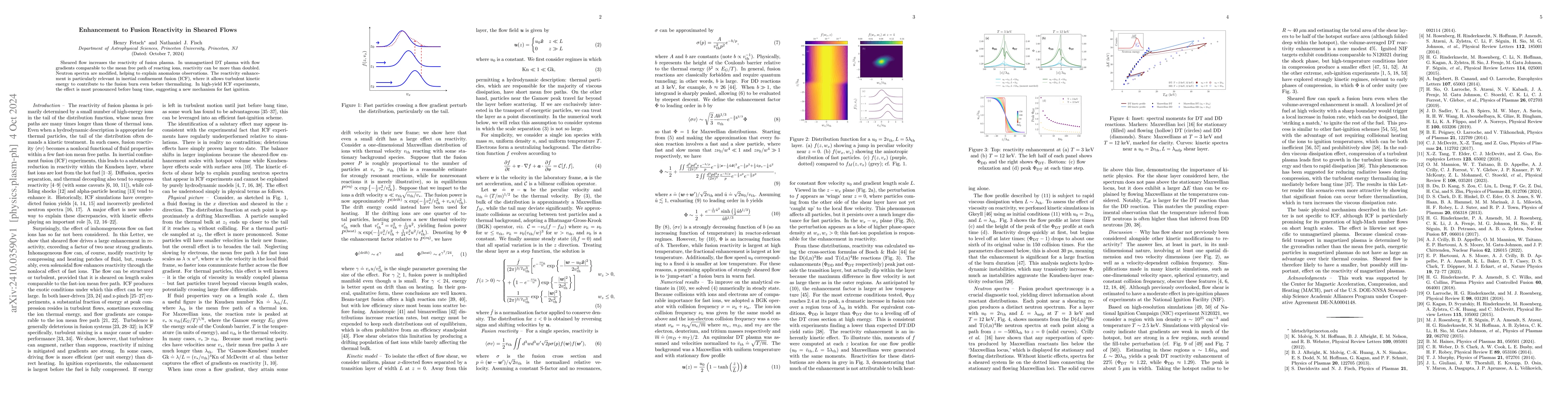 Thumbnail for Enhancement to Fusion Reactivity in Sheared Flows