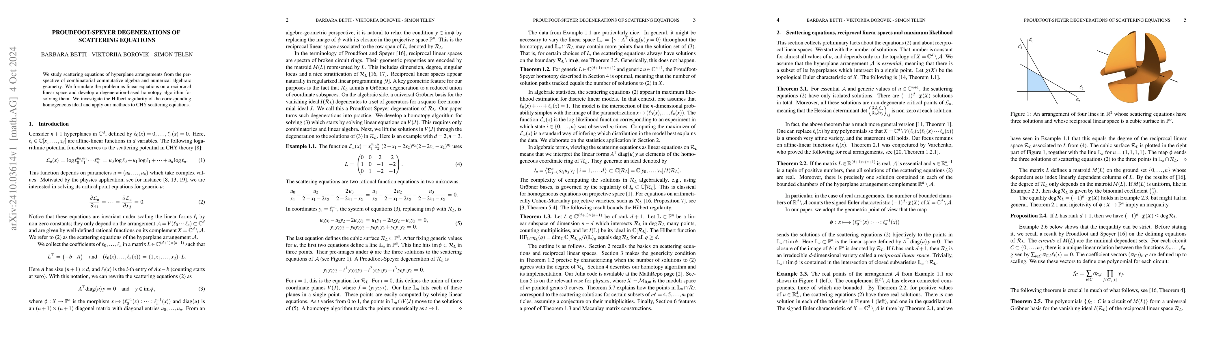 Thumbnail for Proudfoot-Speyer degenerations of scattering equations