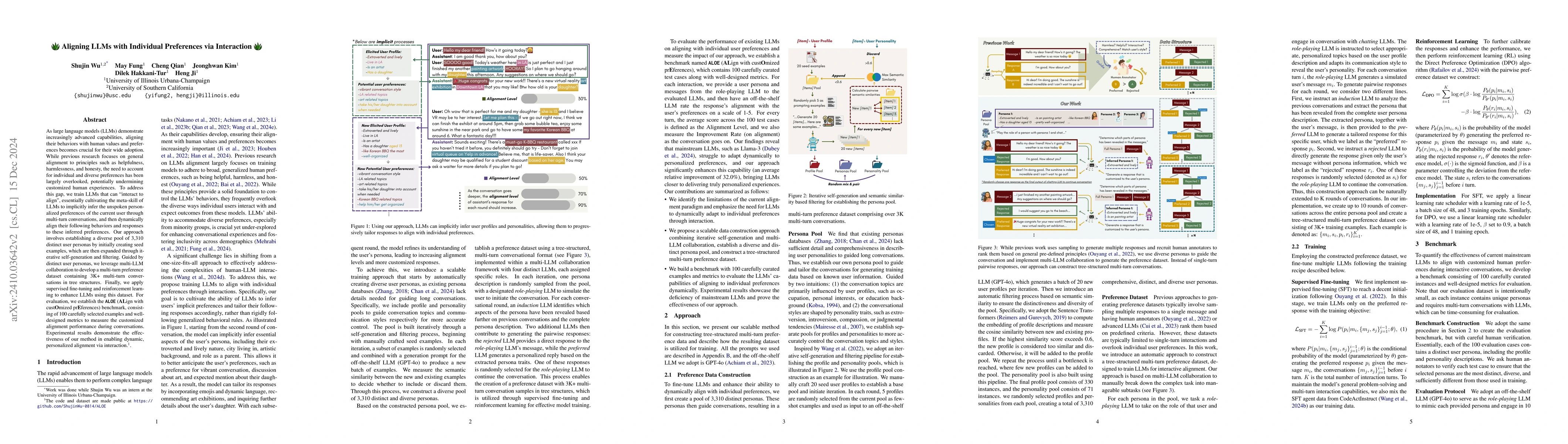 Thumbnail for Aligning LLMs with Individual Preferences via Interaction