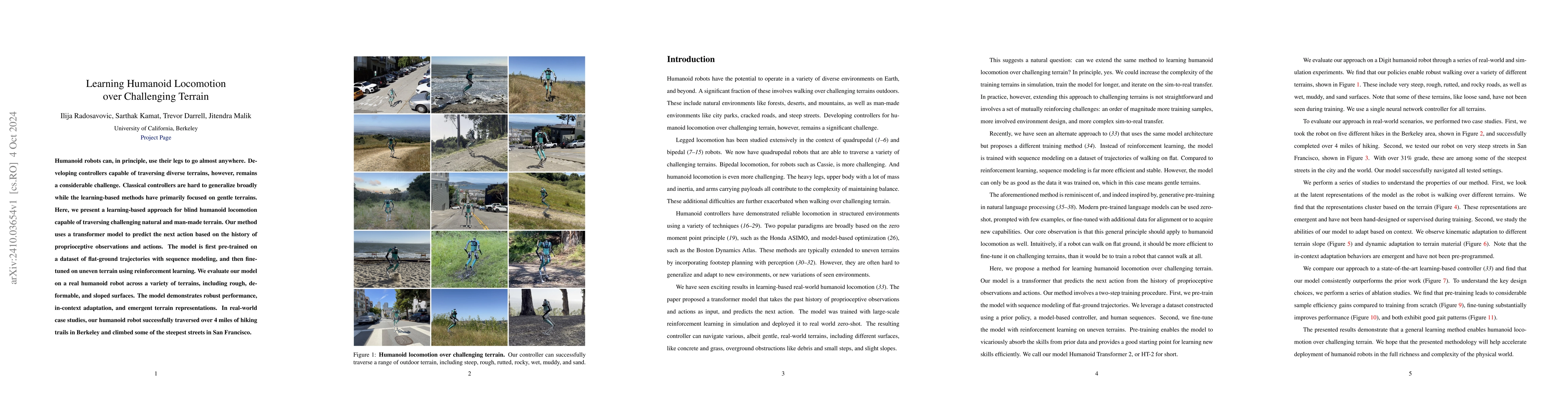 Thumbnail for Learning Humanoid Locomotion over Challenging Terrain