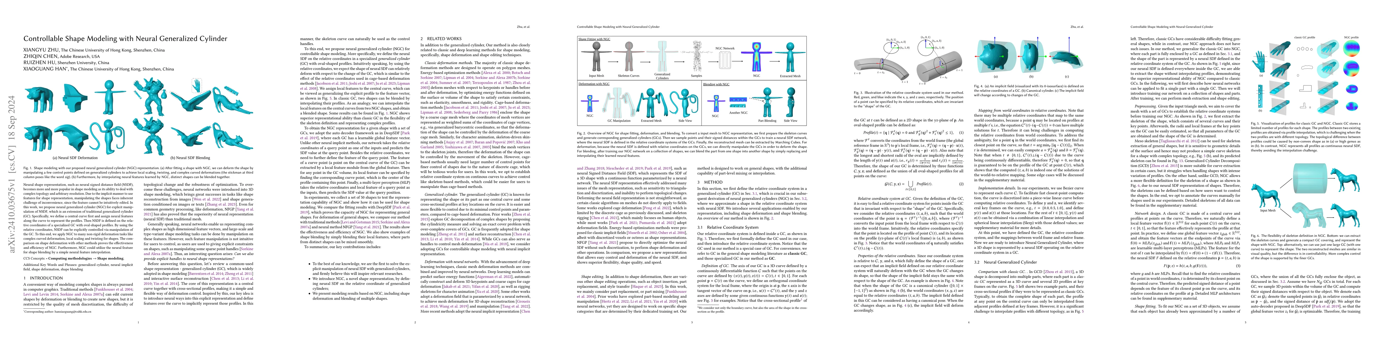 Thumbnail for Controllable Shape Modeling with Neural Generalized Cylinder