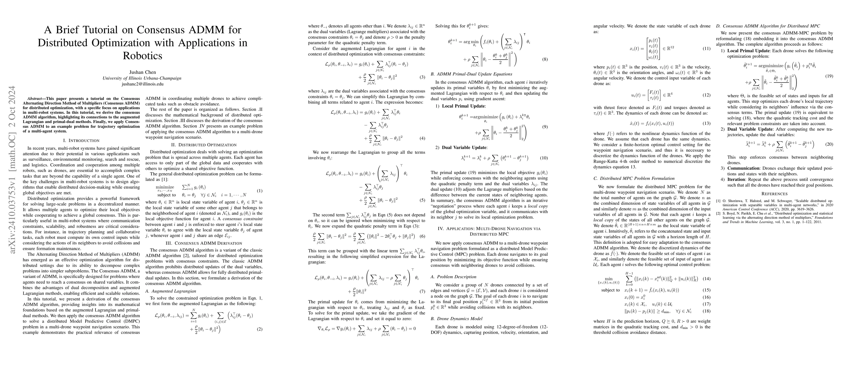 Thumbnail for A Brief Tutorial on Consensus ADMM for Distributed Optimization with
  Applications in Robotics