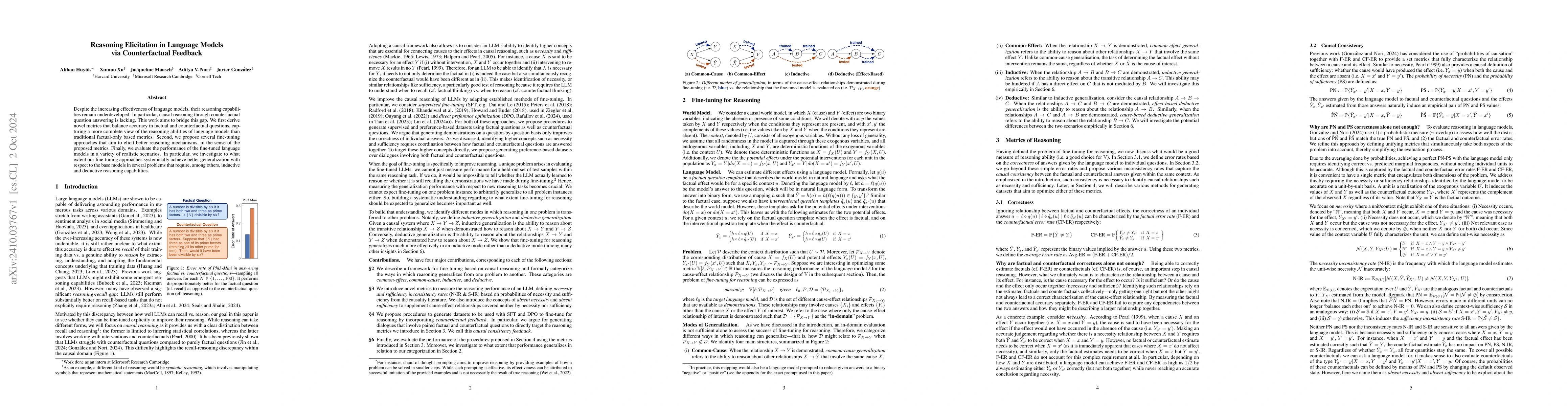Thumbnail for Reasoning Elicitation in Language Models via Counterfactual Feedback