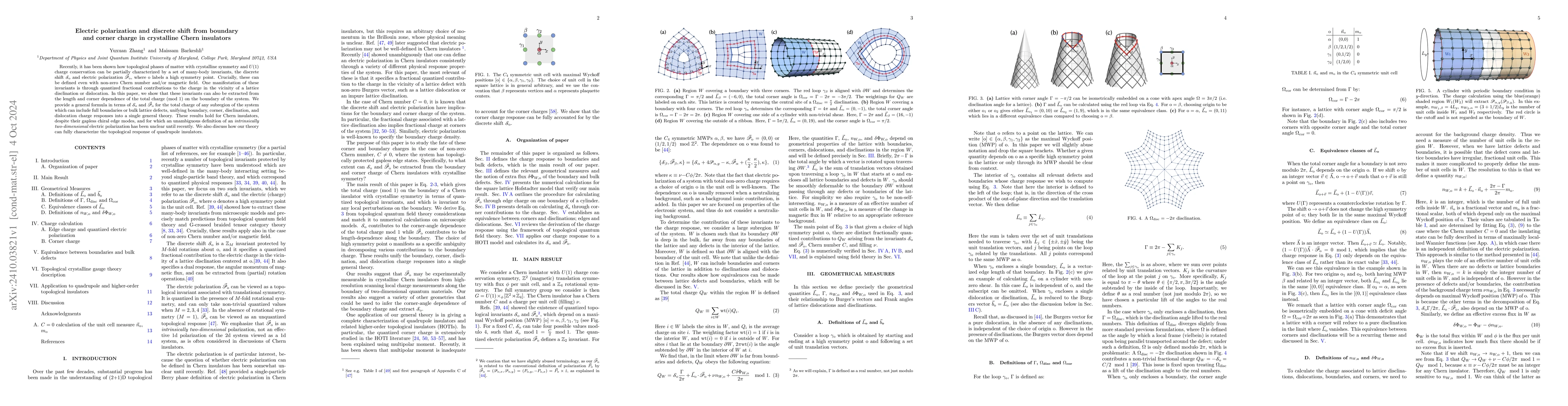 Thumbnail for Electric polarization and discrete shift from boundary and corner charge
  in crystalline Chern insulators