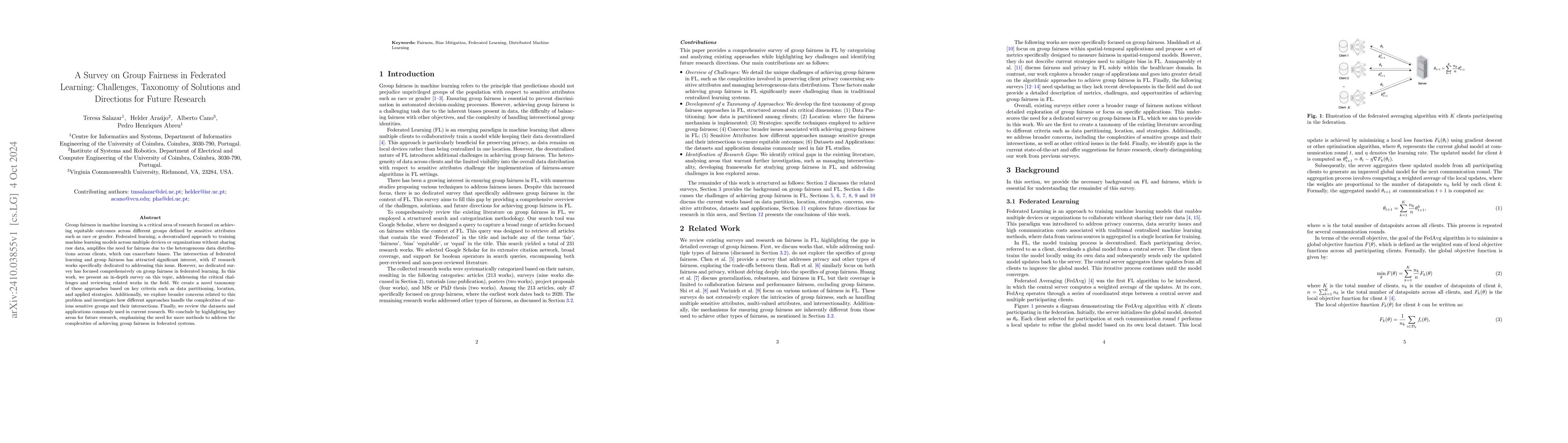 Thumbnail for A Survey on Group Fairness in Federated Learning: Challenges, Taxonomy
  of Solutions and Directions for Future Research