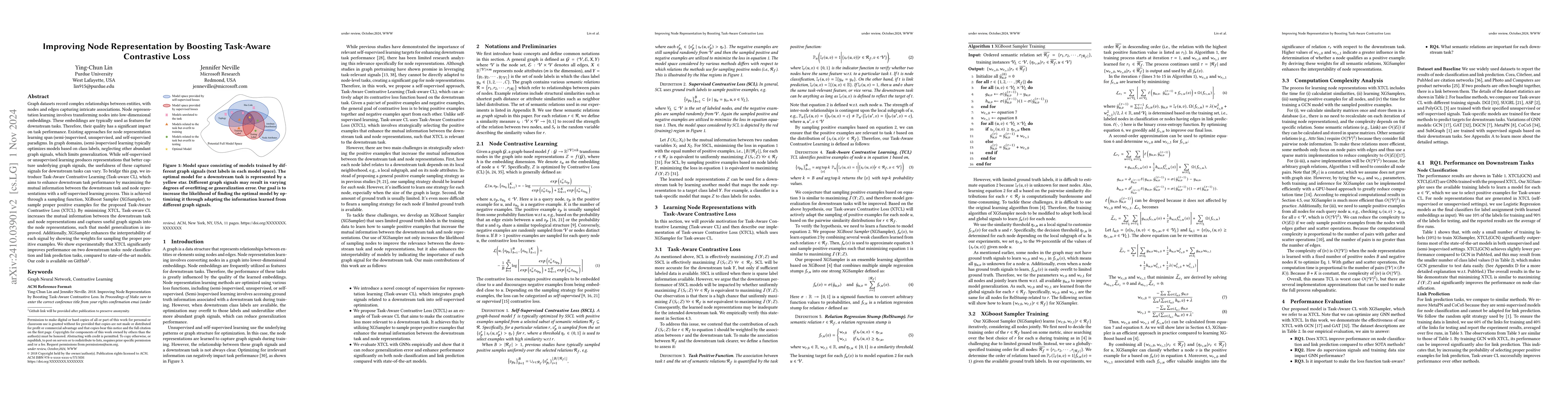 Thumbnail for Improving Node Representation by Boosting Target-Aware Contrastive Loss