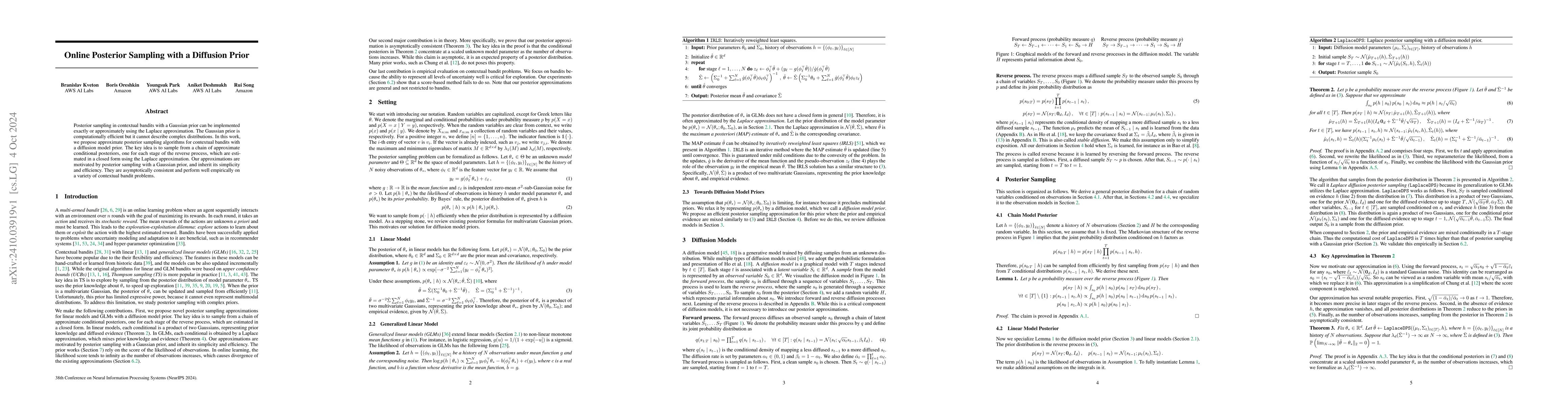 Thumbnail for Online Posterior Sampling with a Diffusion Prior