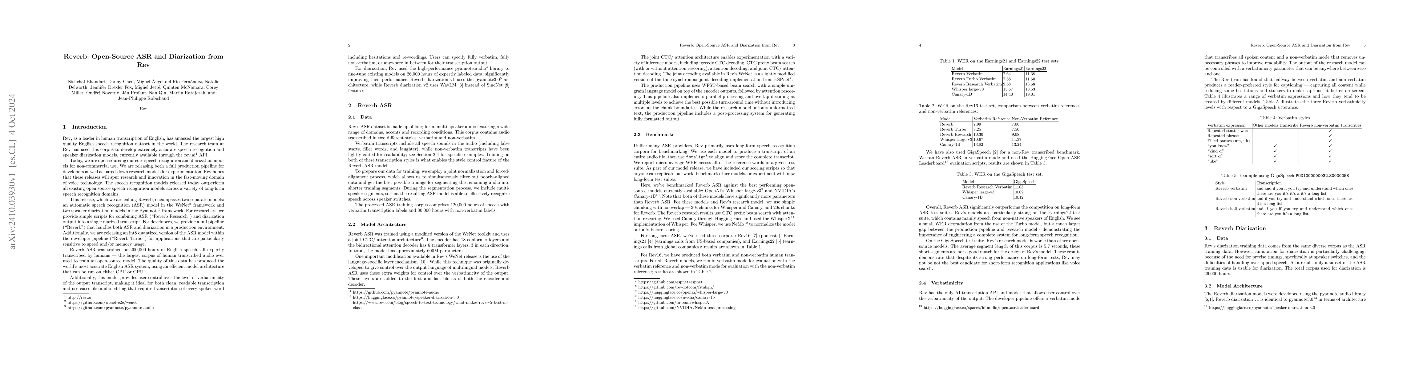 Thumbnail for Reverb: Open-Source ASR and Diarization from Rev