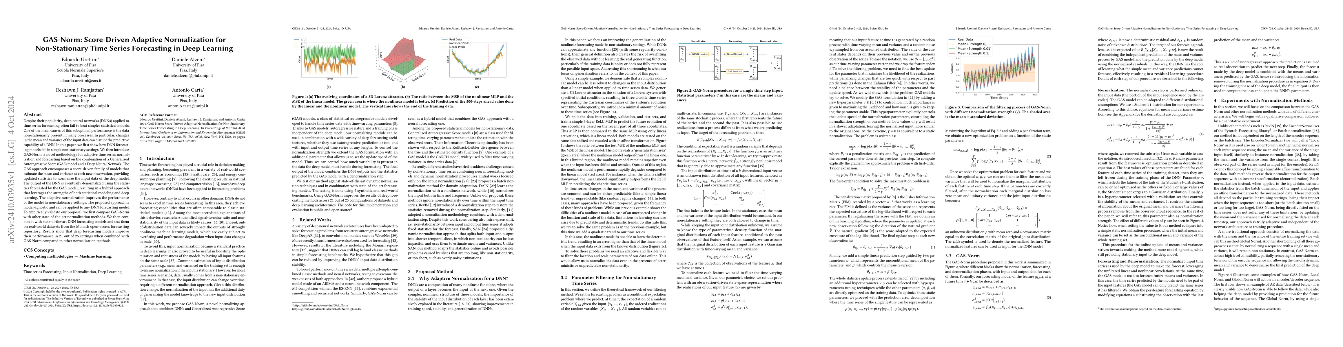Thumbnail for GAS-Norm: Score-Driven Adaptive Normalization for Non-Stationary Time
  Series Forecasting in Deep Learning