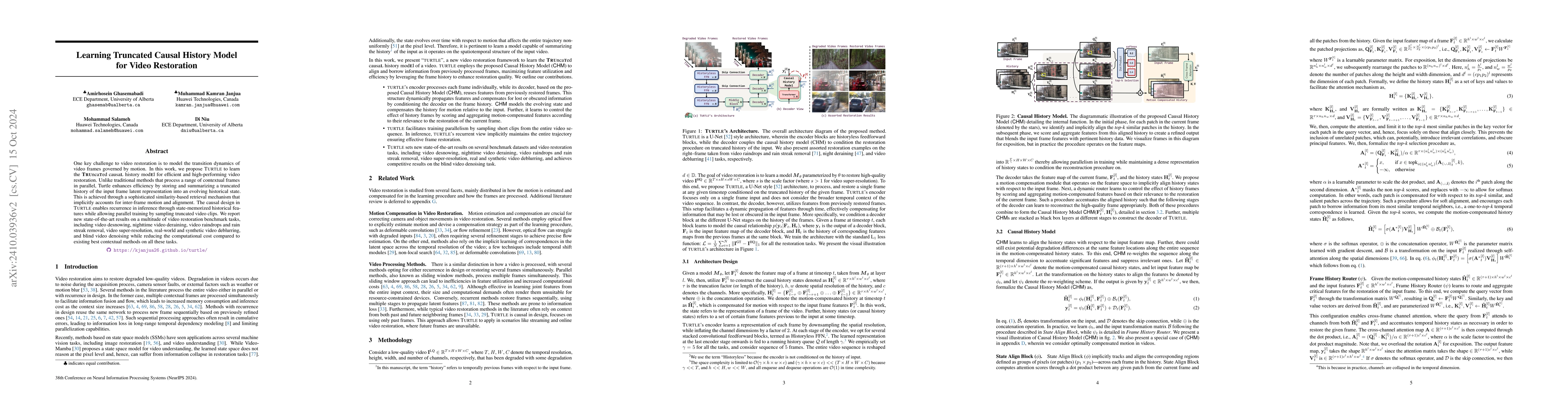 Thumbnail for Learning Truncated Causal History Model for Video Restoration