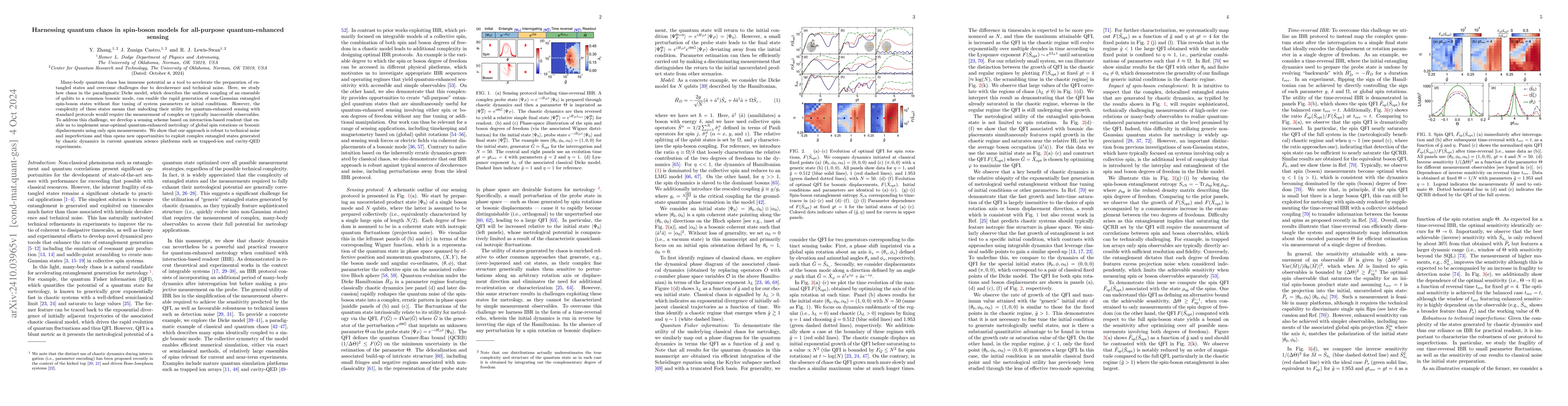 Thumbnail for Harnessing quantum chaos in spin-boson models for all-purpose
  quantum-enhanced sensing