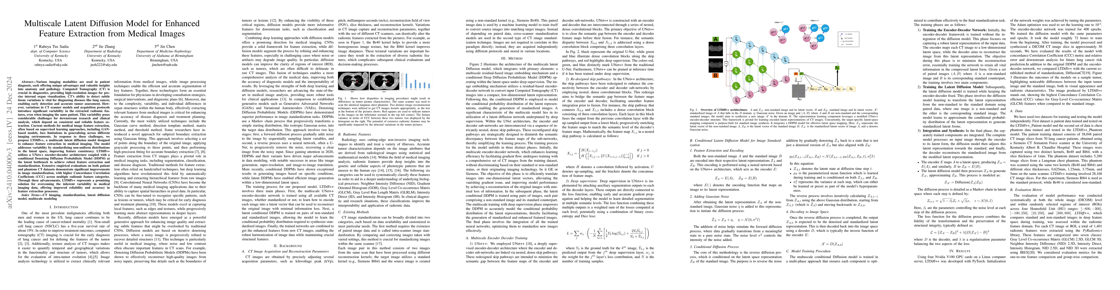 Thumbnail for Multiscale Latent Diffusion Model for Enhanced Feature Extraction from
  Medical Images