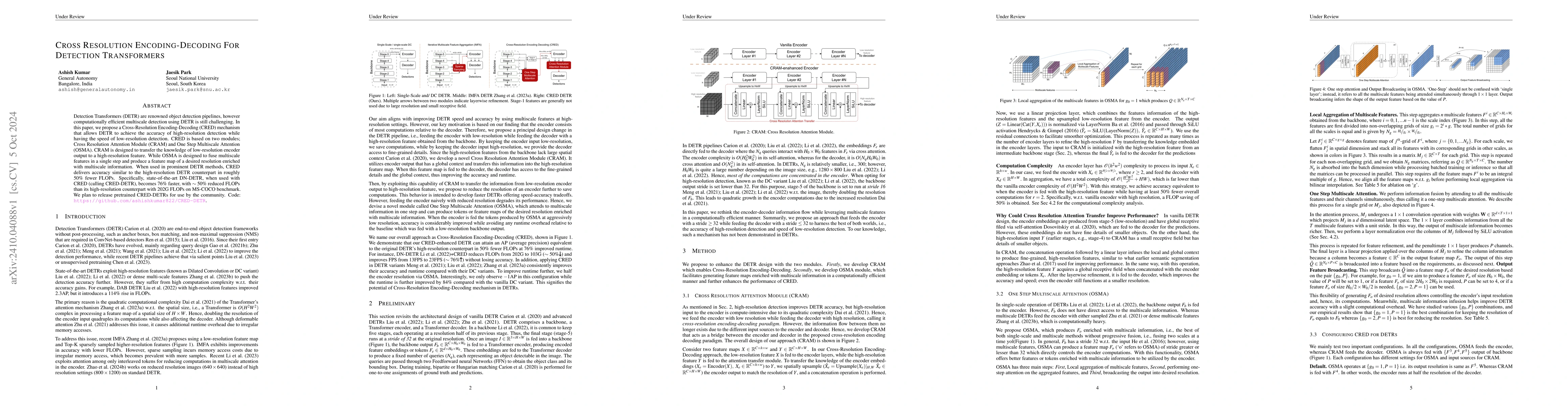 Thumbnail for Cross Resolution Encoding-Decoding For Detection Transformers