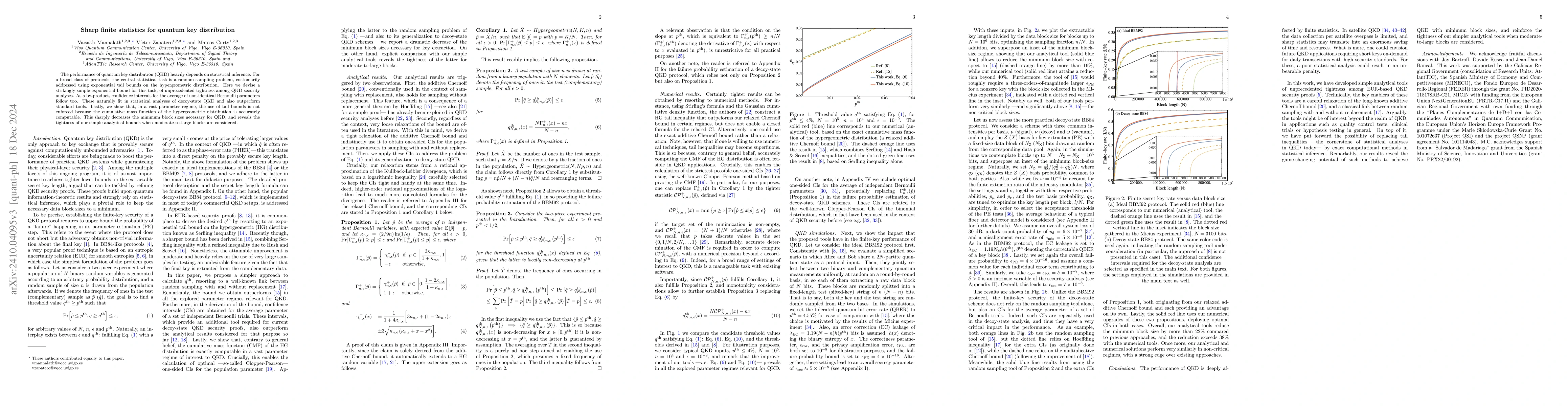 Thumbnail for Sharp finite statistics for quantum key distribution