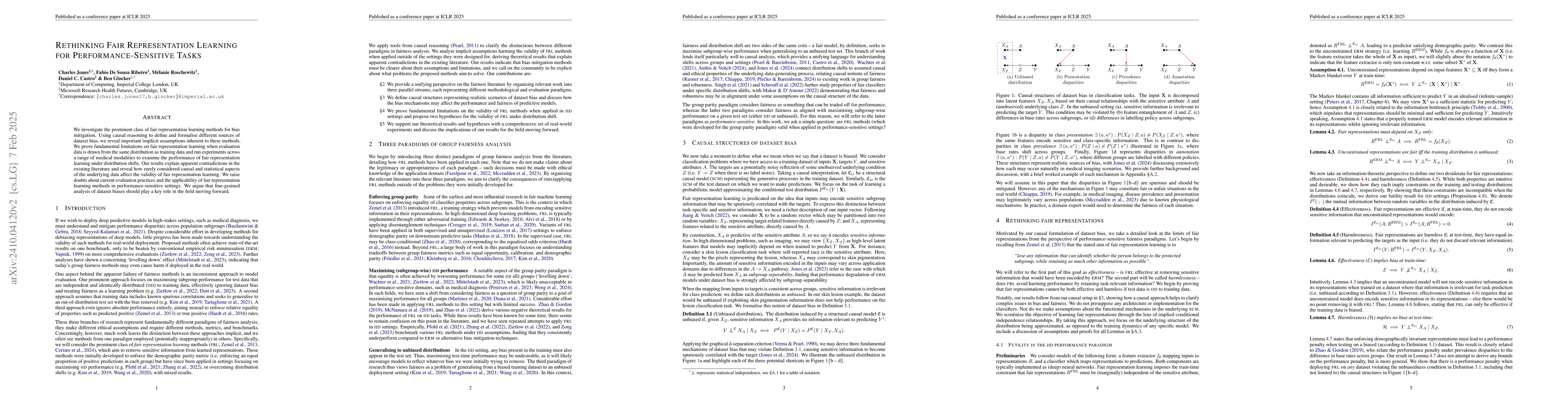Thumbnail for Rethinking Fair Representation Learning for Performance-Sensitive Tasks