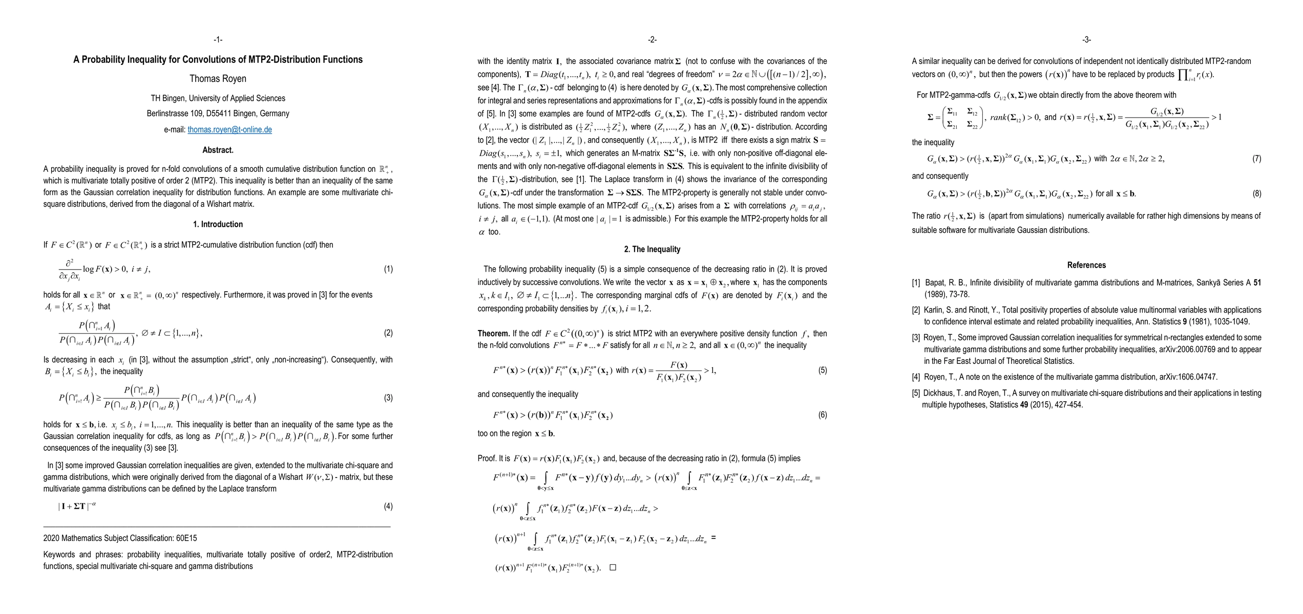 Thumbnail for A Probability Inequality for Convolutions of MTP2-Distribution Functions