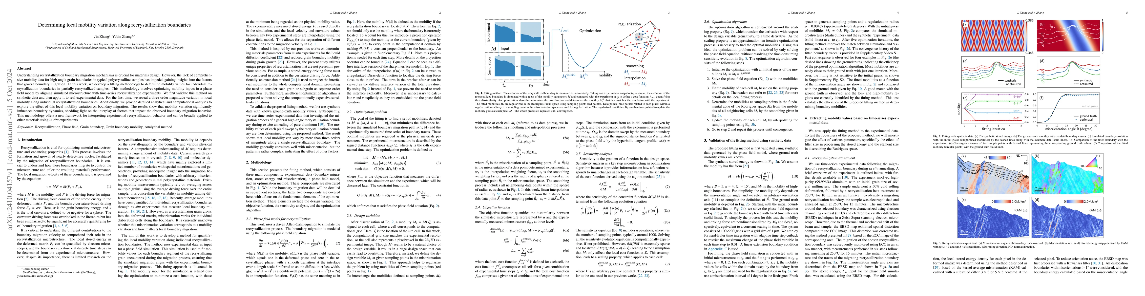 Thumbnail for Determining local mobility variation along recrystallization boundaries