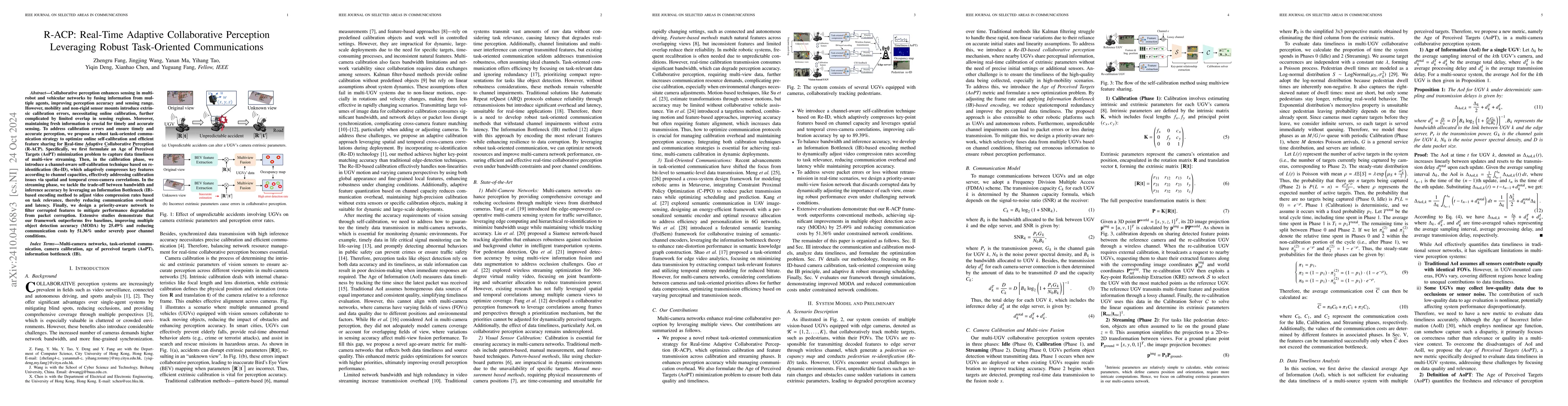 Thumbnail for R-ACP: Real-Time Adaptive Collaborative Perception Leveraging Robust
  Task-Oriented Communications