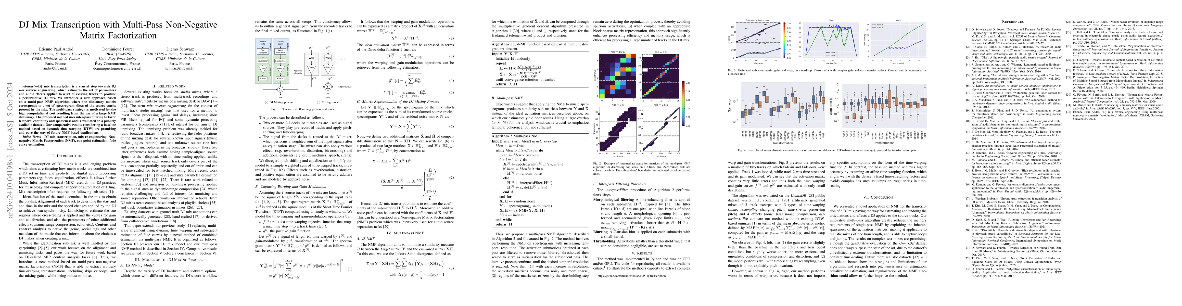Thumbnail for DJ Mix Transcription with Multi-Pass Non-Negative Matrix Factorization