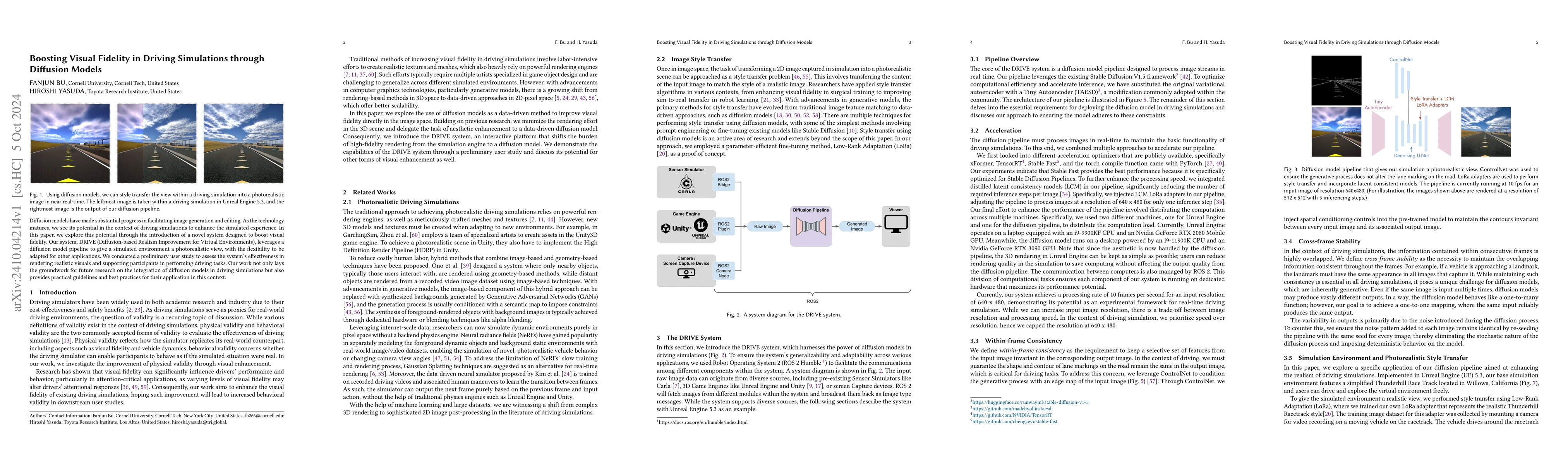 Thumbnail for Boosting Visual Fidelity in Driving Simulations through Diffusion Models
