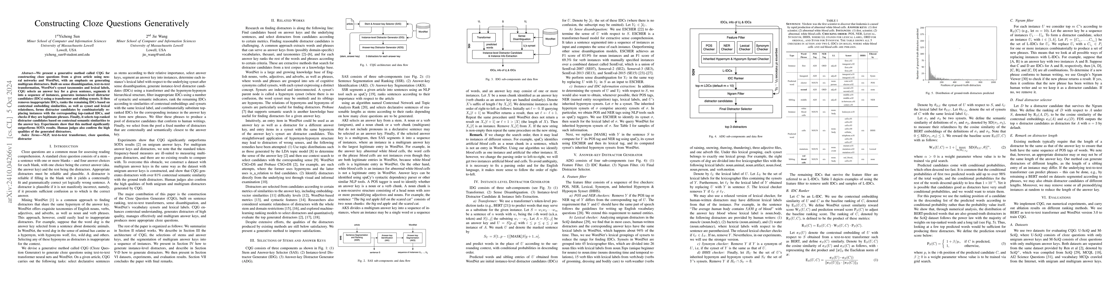 Thumbnail for Constructing Cloze Questions Generatively