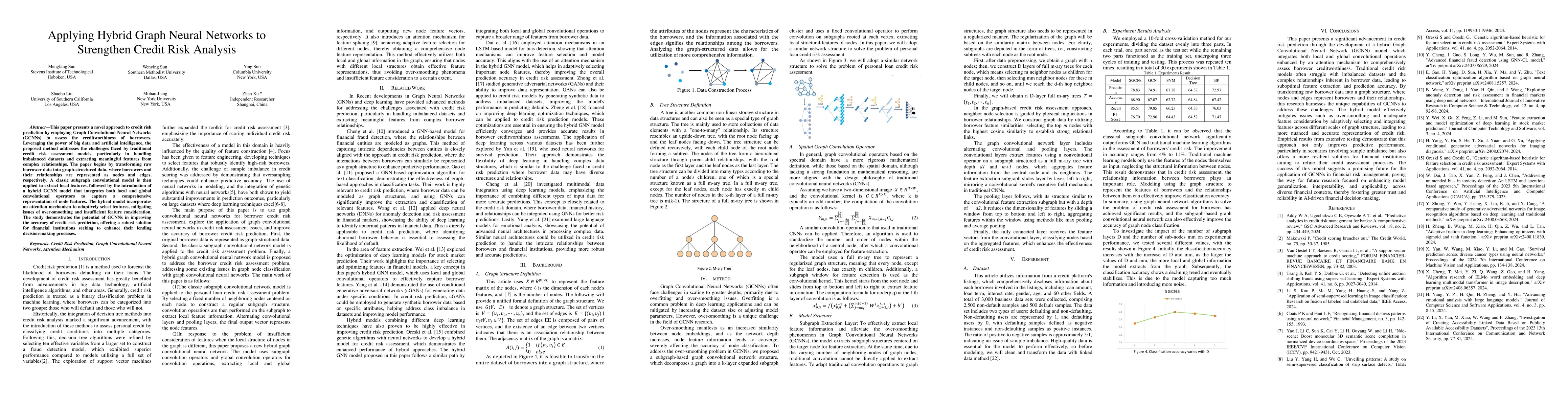 Thumbnail for Applying Hybrid Graph Neural Networks to Strengthen Credit Risk Analysis