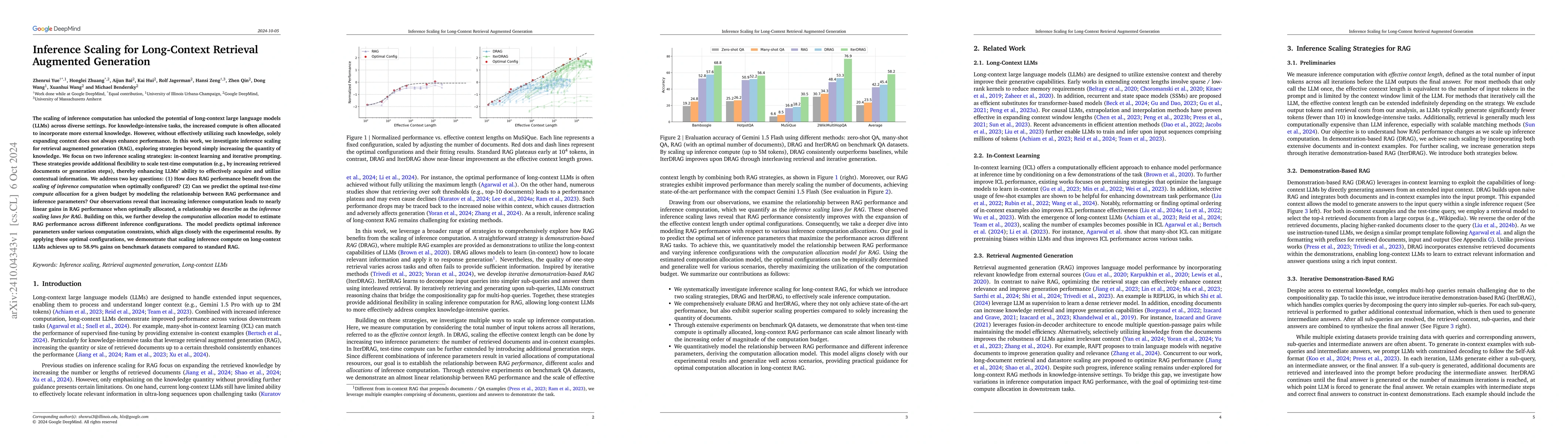 Thumbnail for Inference Scaling for Long-Context Retrieval Augmented Generation