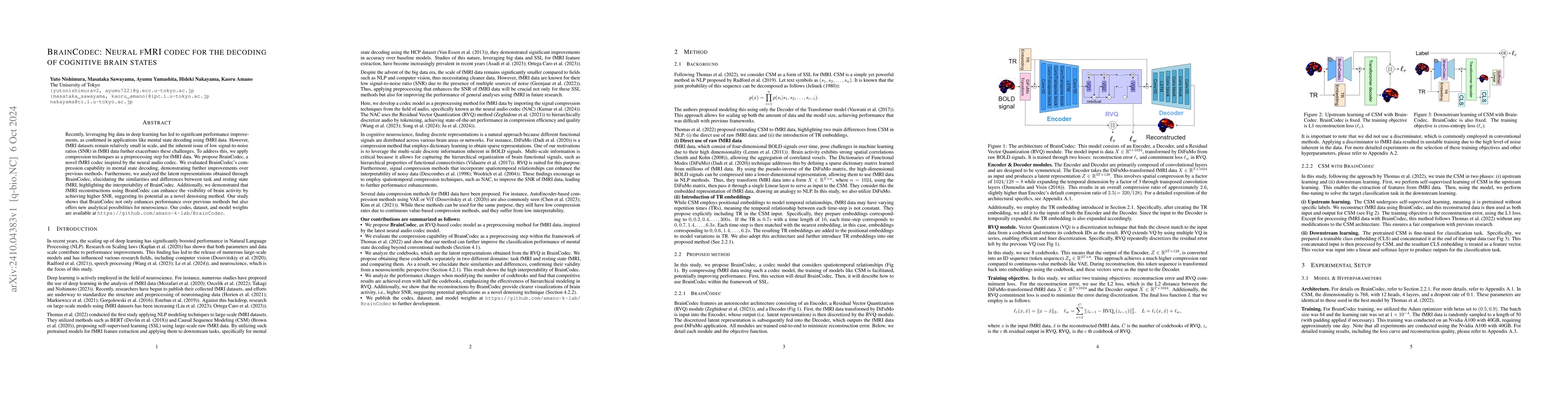 Thumbnail for BrainCodec: Neural fMRI codec for the decoding of cognitive brain states