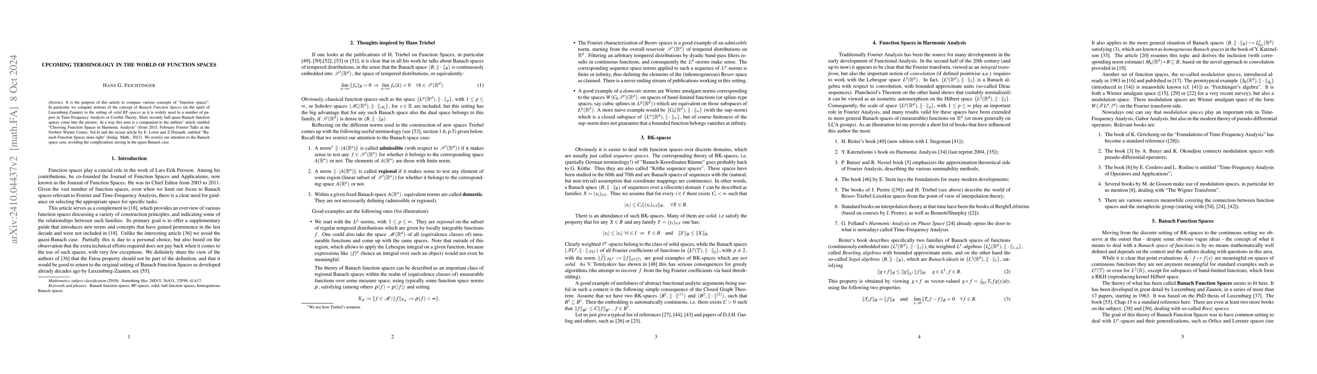 Thumbnail for Upcoming Terminology in the World of Function Spaces