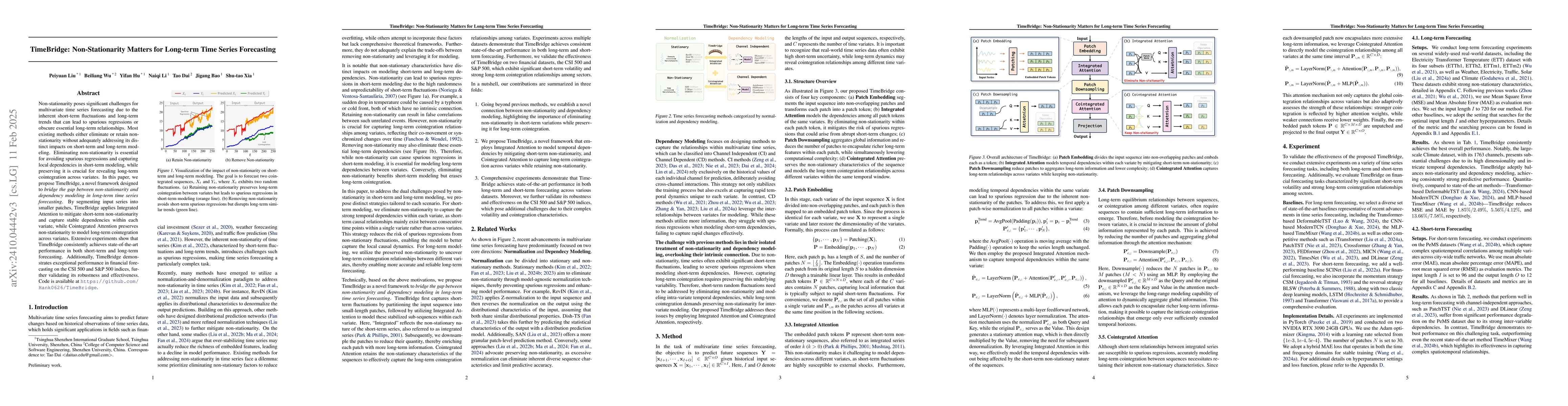 Thumbnail for TimeBridge: Non-Stationarity Matters for Long-term Time Series
  Forecasting