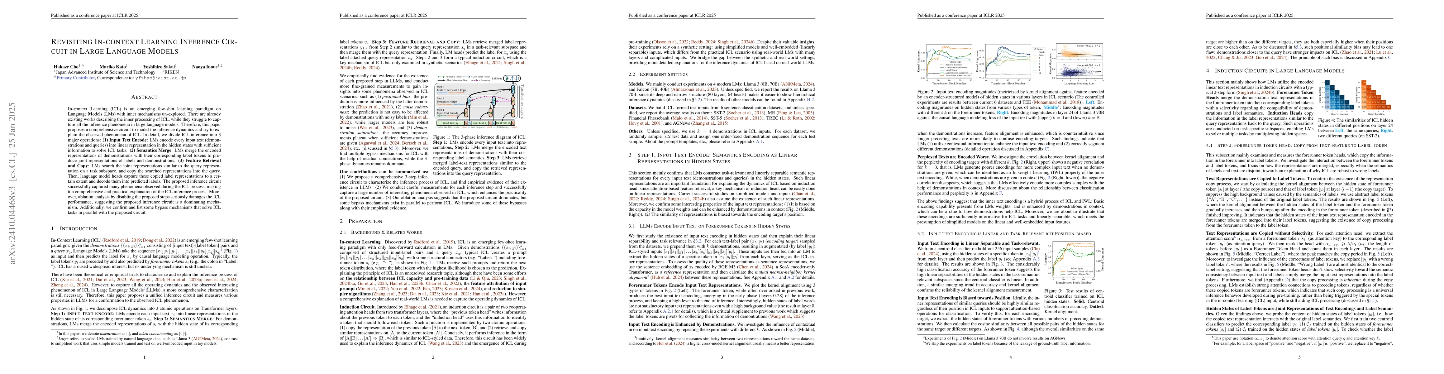 Thumbnail for Revisiting In-context Learning Inference Circuit in Large Language
  Models