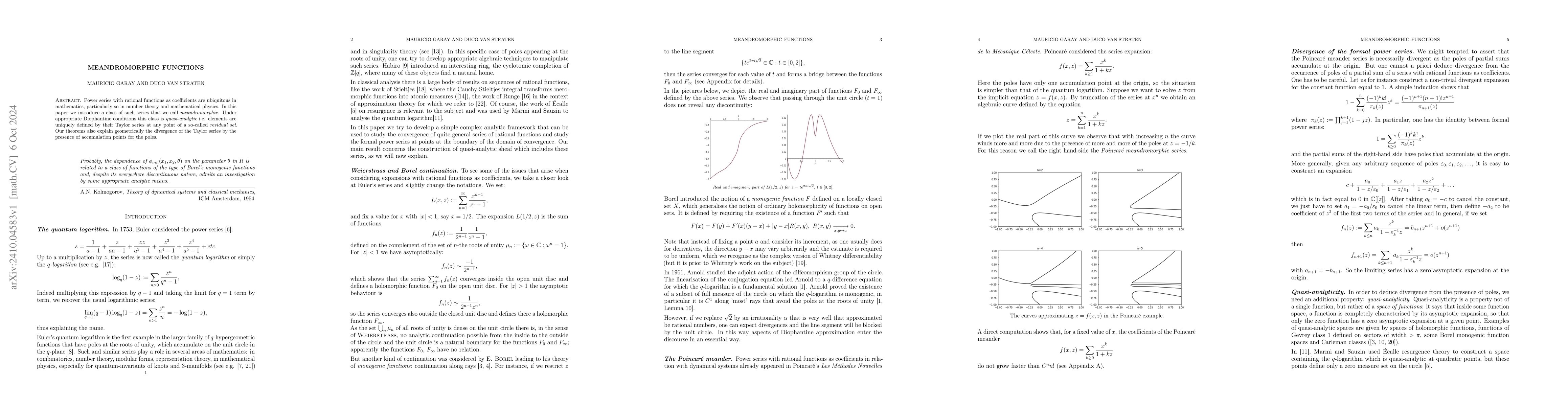 Thumbnail for Meandromorphic functions