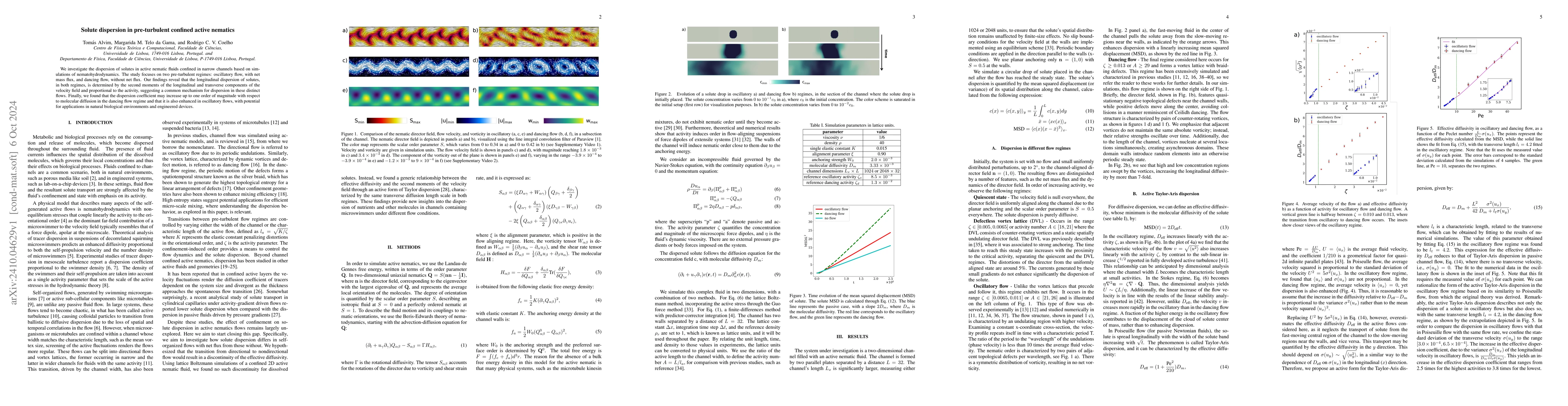 Thumbnail for Solute dispersion in pre-turbulent confined active nematics