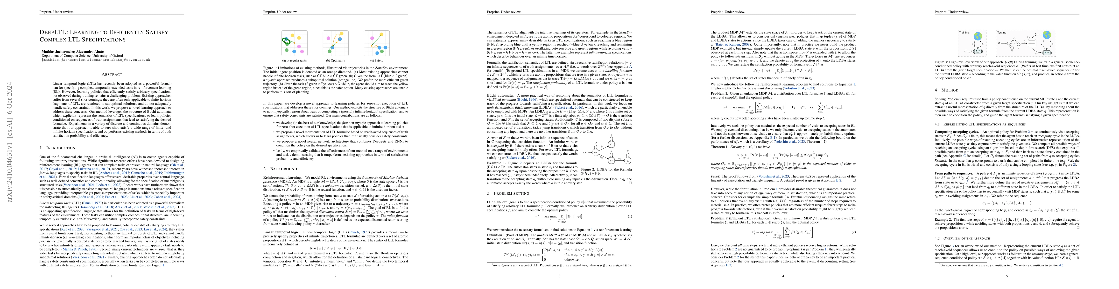 Thumbnail for DeepLTL: Learning to Efficiently Satisfy Complex LTL Specifications