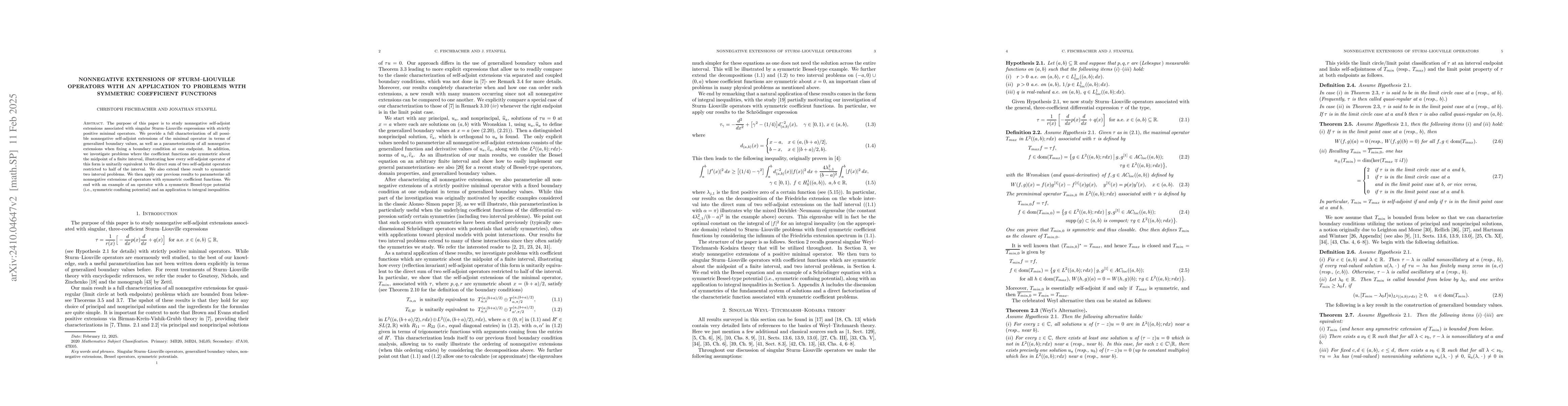 Thumbnail for Nonnegative extensions of Sturm-Liouville operators with an application
  to problems with symmetric coefficient functions