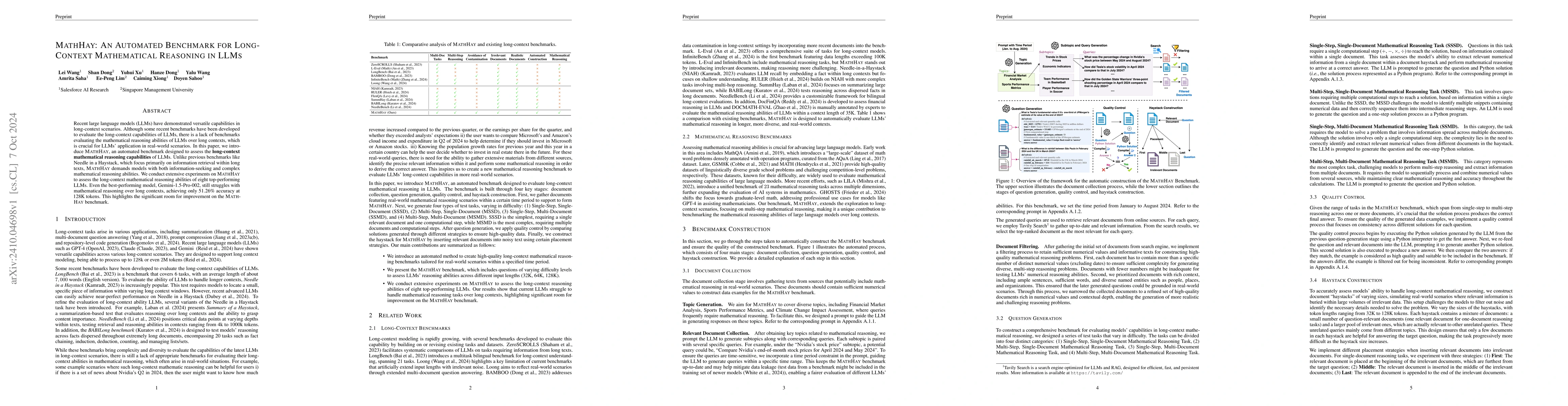 Thumbnail for MathHay: An Automated Benchmark for Long-Context Mathematical Reasoning
  in LLMs