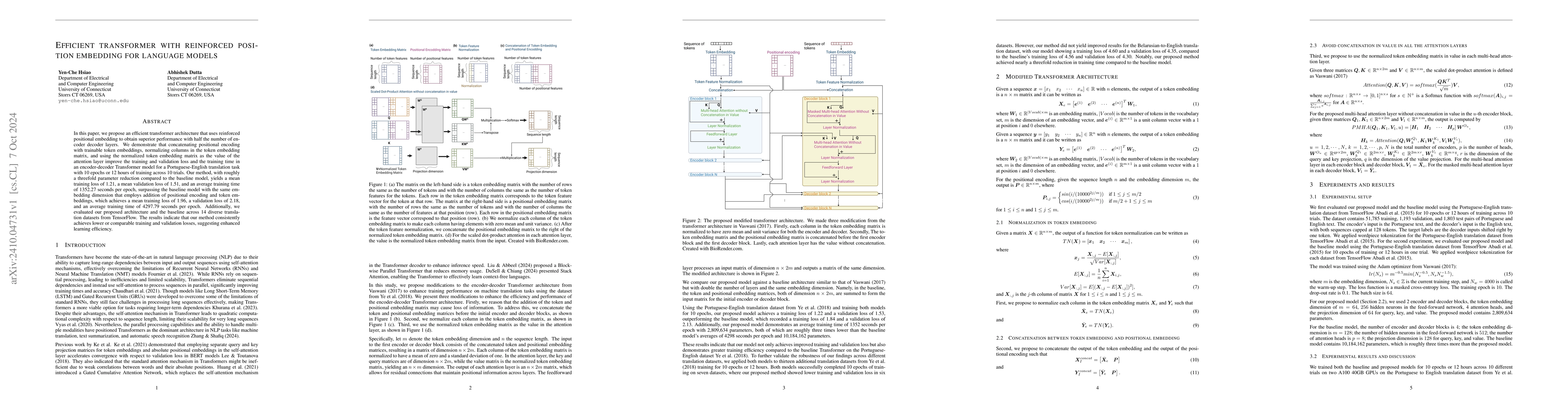 Thumbnail for Efficient transformer with reinforced position embedding for language
  models