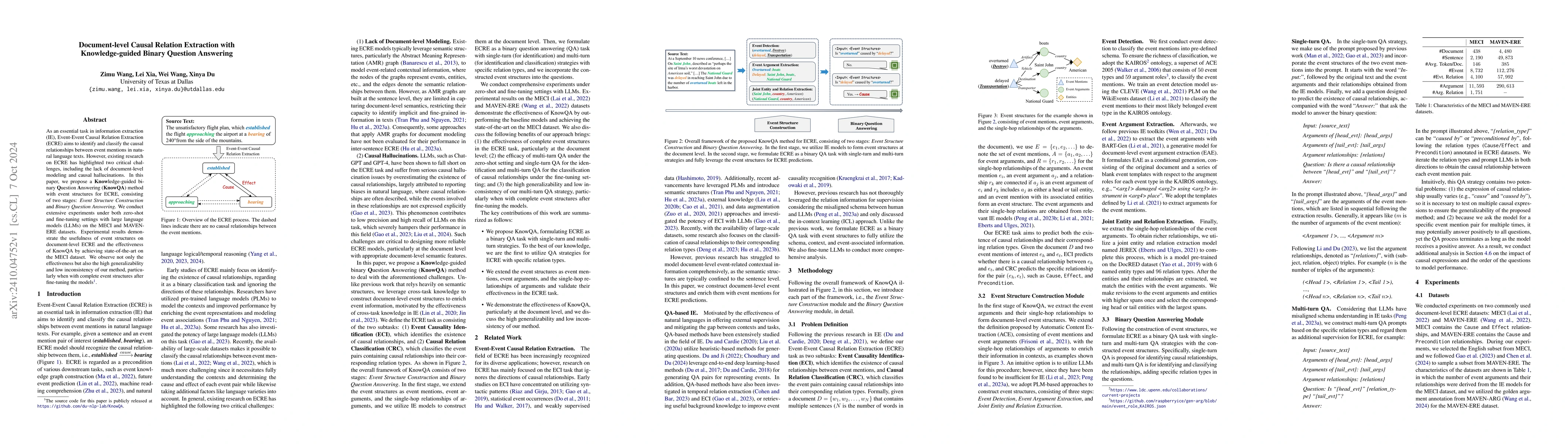 Thumbnail for Document-level Causal Relation Extraction with Knowledge-guided Binary
  Question Answering