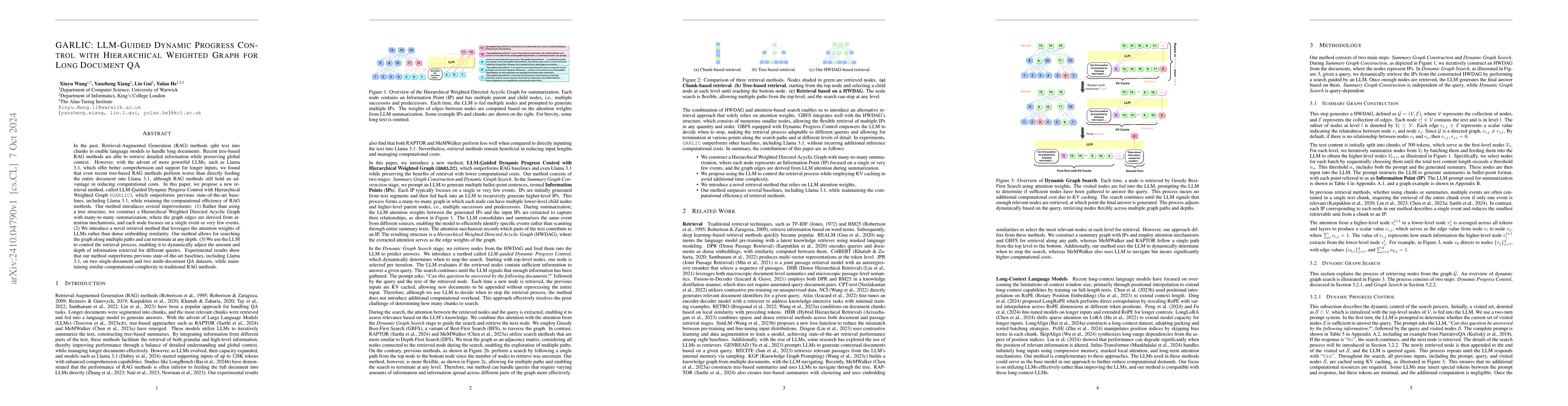 Thumbnail for GARLIC: LLM-Guided Dynamic Progress Control with Hierarchical Weighted
  Graph for Long Document QA