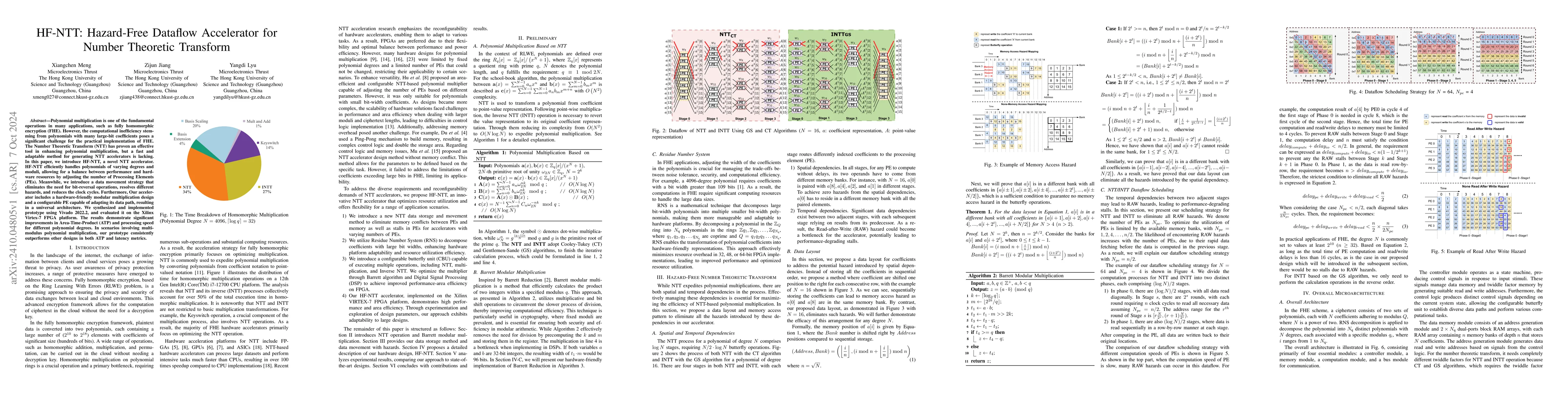 Thumbnail for HF-NTT: Hazard-Free Dataflow Accelerator for Number Theoretic Transform