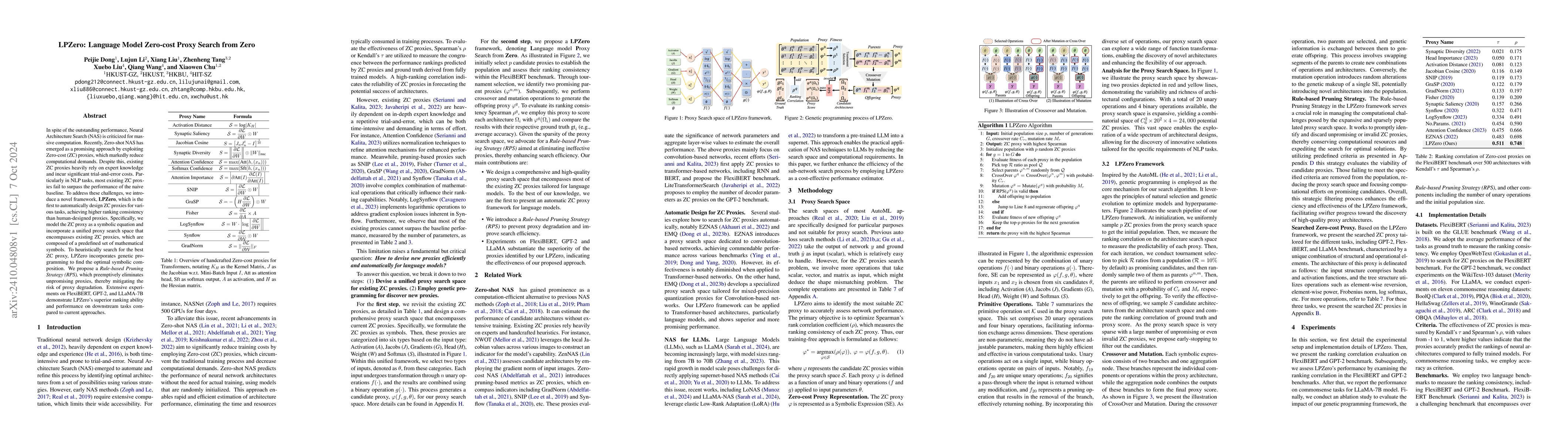 Thumbnail for LPZero: Language Model Zero-cost Proxy Search from Zero