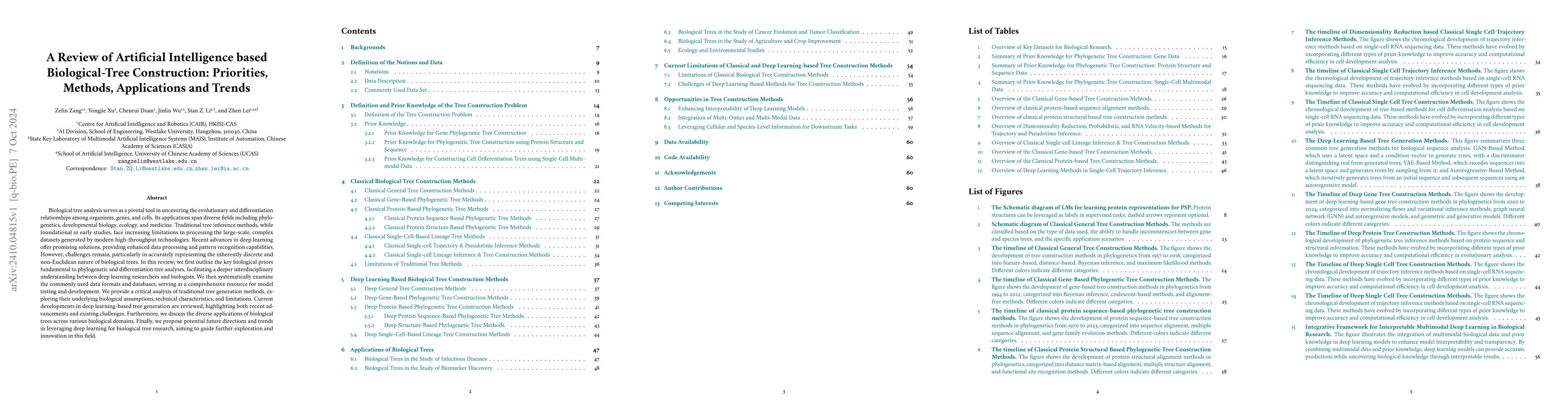 Thumbnail for A Review of Artificial Intelligence based Biological-Tree Construction:
  Priorities, Methods, Applications and Trends
