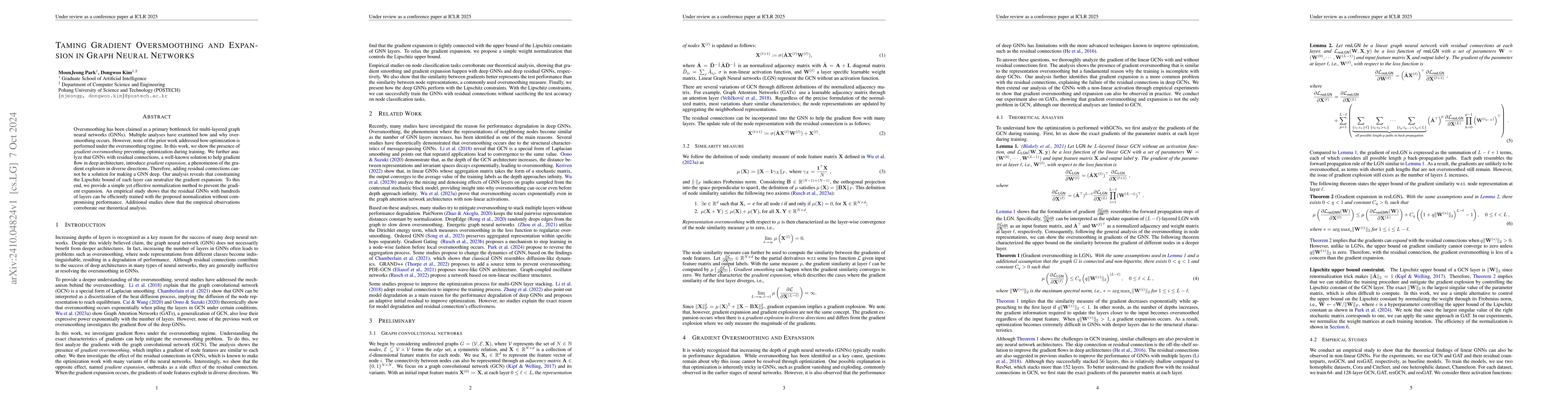 Thumbnail for Taming Gradient Oversmoothing and Expansion in Graph Neural Networks