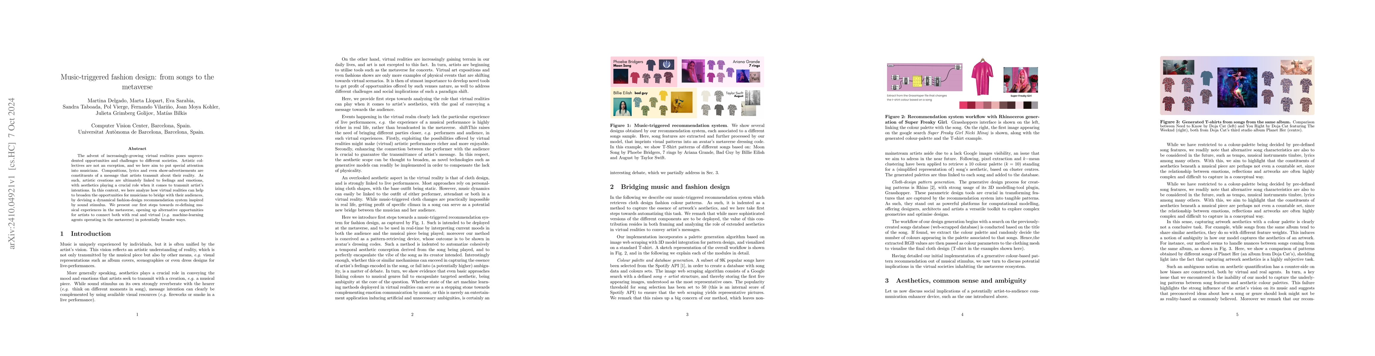 Thumbnail for Music-triggered fashion design: from songs to the metaverse